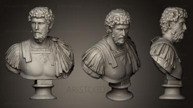 Busts and heads antique and historical (BUSTA_0445) 3D model for CNC machine